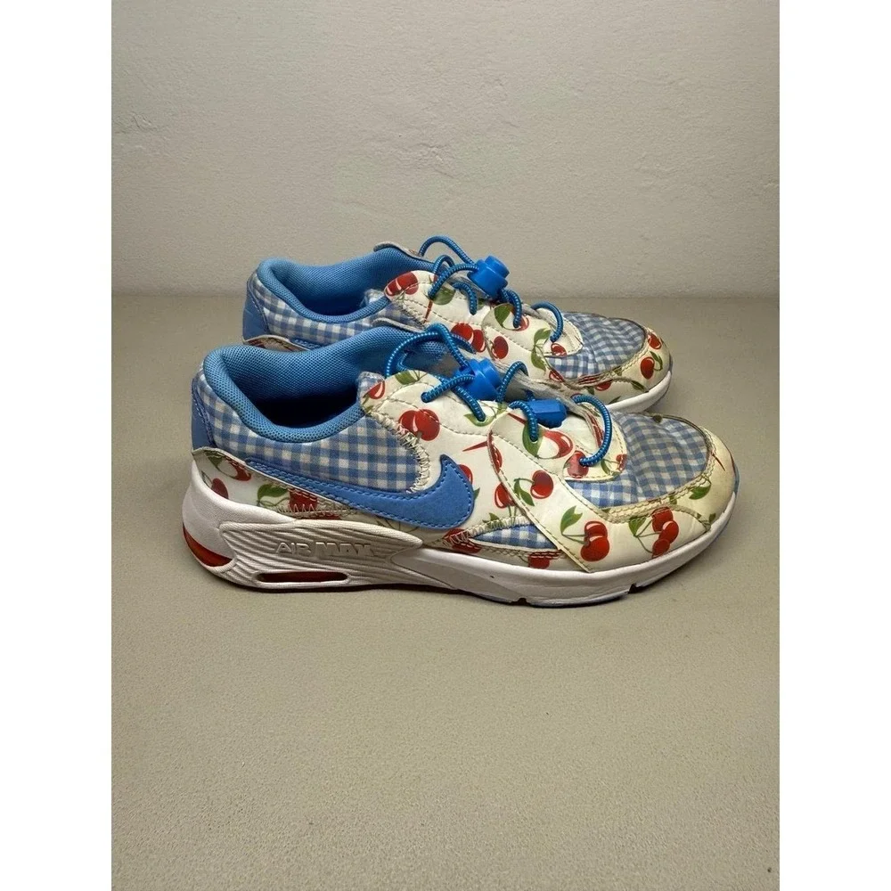 Nike Air Max Excee Cherry Gingham Girls Sz 3
